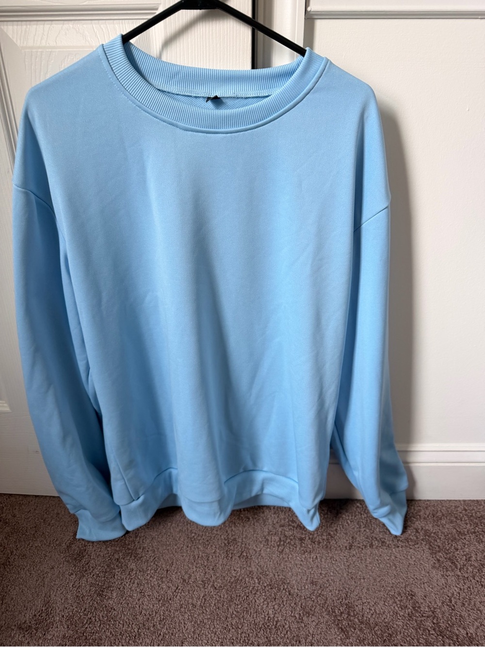 Light Blue Crewneck Sweater - Men